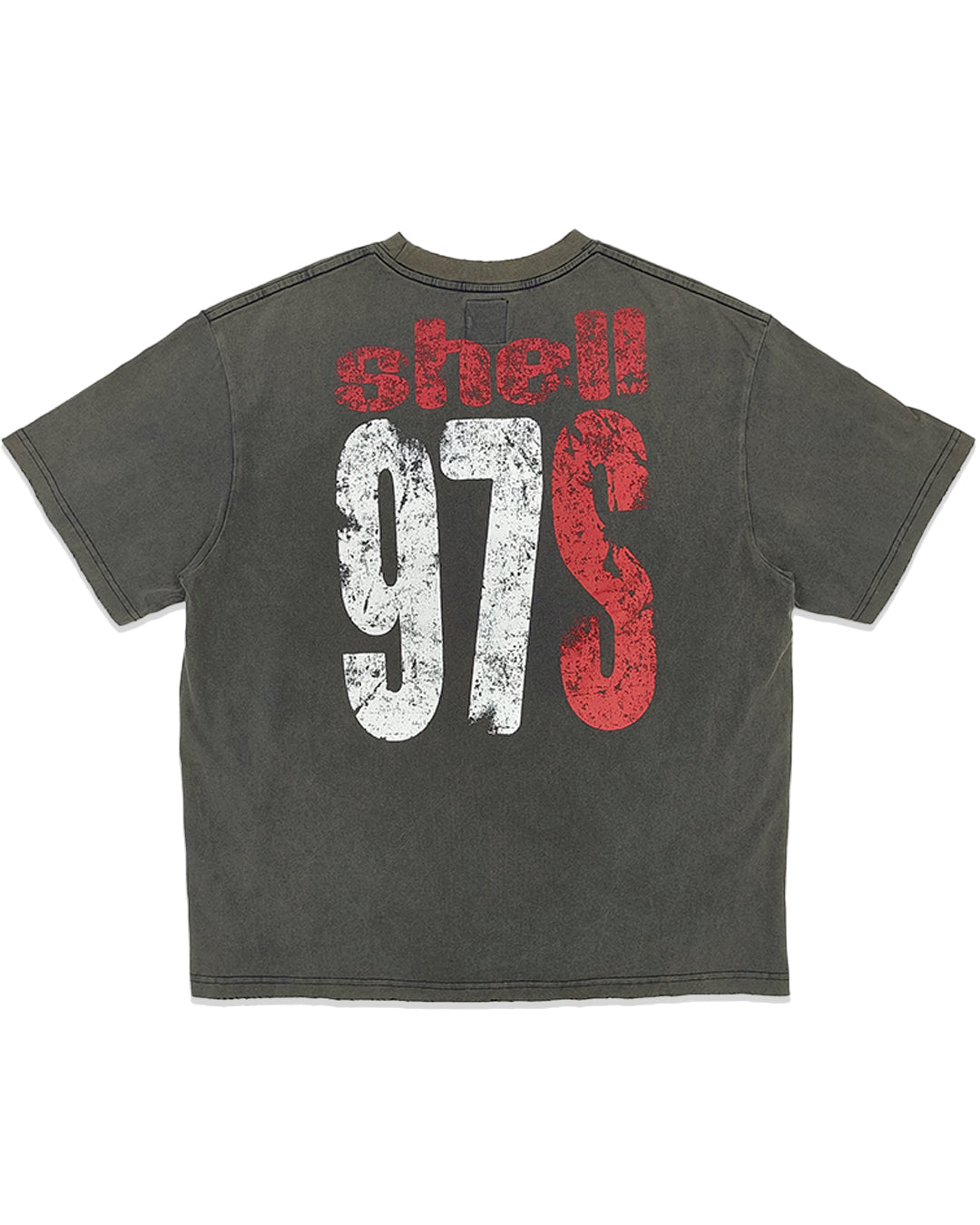 1997Shell WASH NAVY BLUE LOGO TEE