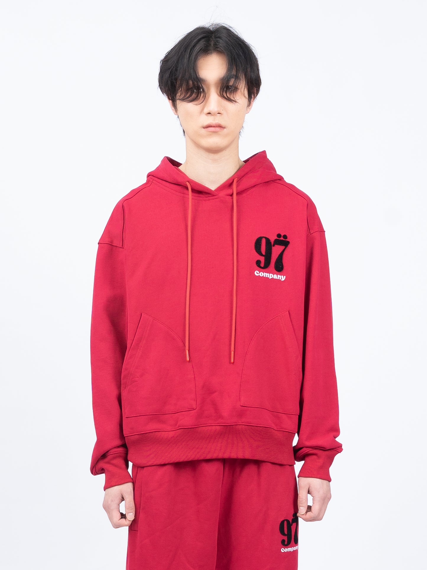 1997shell Stock Logo Hoodie(Red)