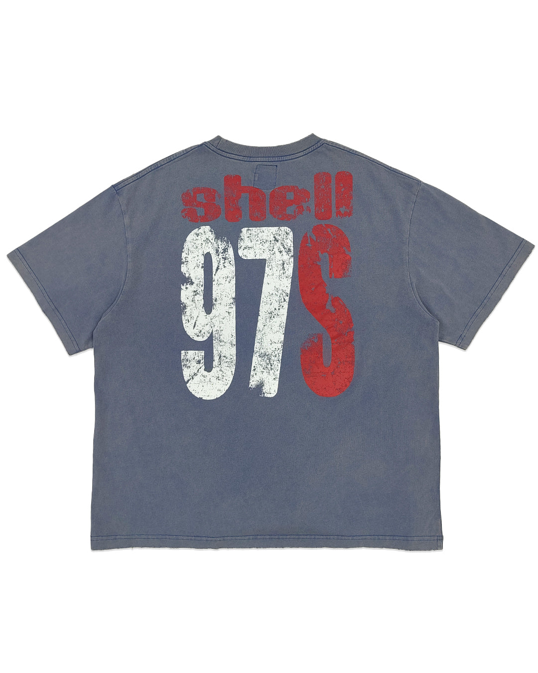 1997Shell WASH LIGHT BLUE LOGO TEE