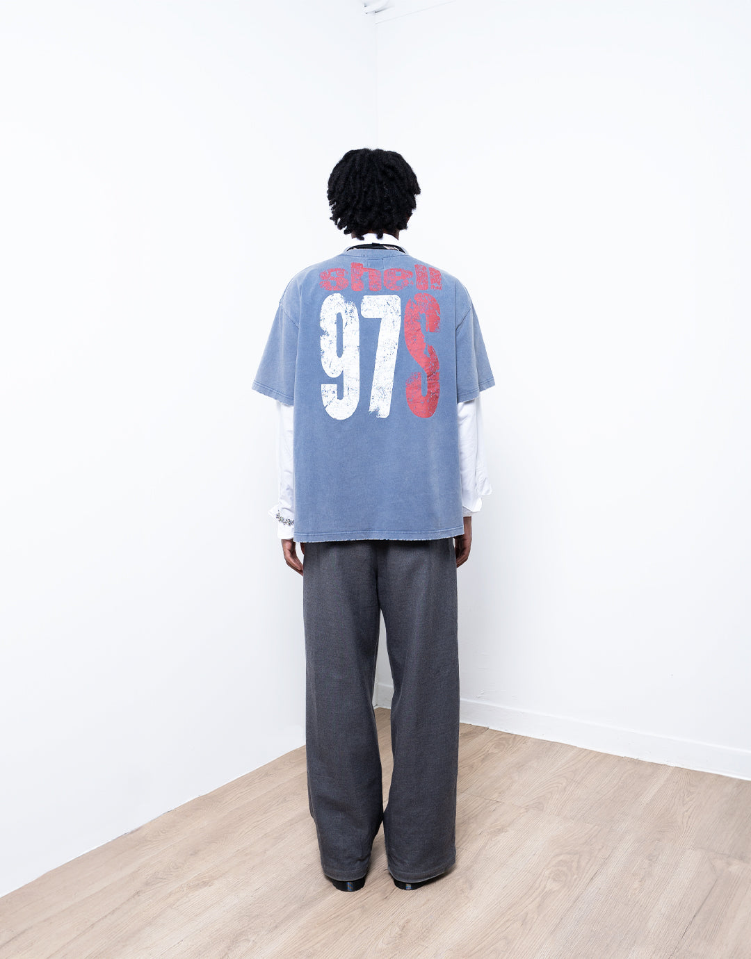 1997Shell WASH LIGHT BLUE LOGO TEE