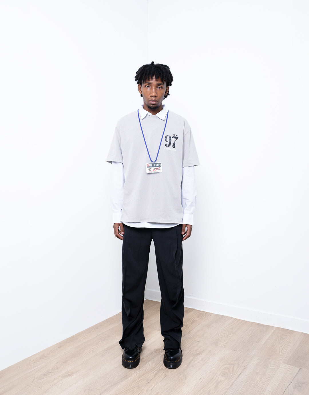 1997Shell WASH LIGHT GREY LOGO TEE