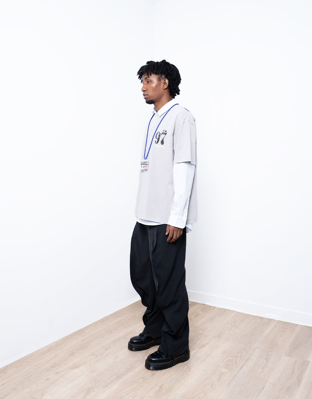 1997Shell WASH LIGHT GREY LOGO TEE