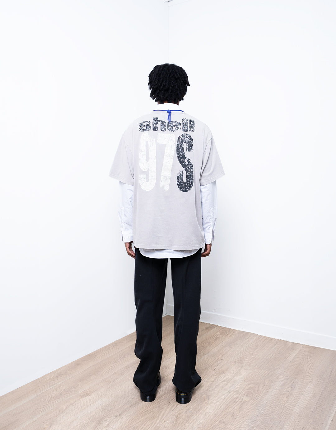 1997Shell WASH LIGHT GREY LOGO TEE