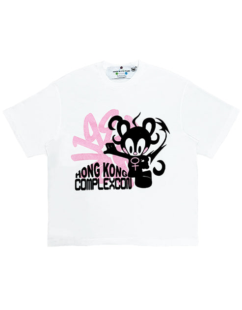 XYZUTOPIA x 1997shell ComplexCon Flocking Print T-shirt