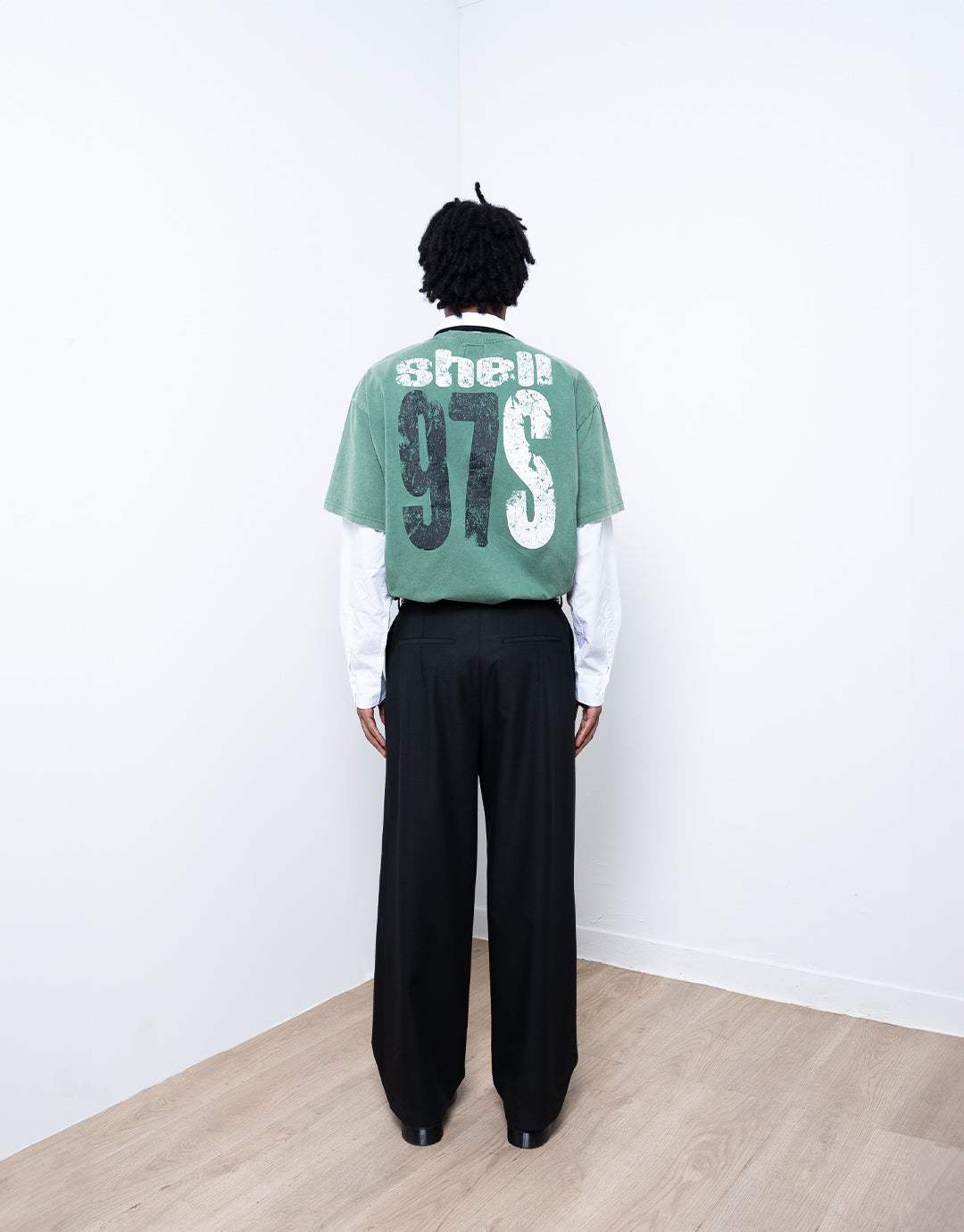 1997Shell WASH GREEN LOGO TEE