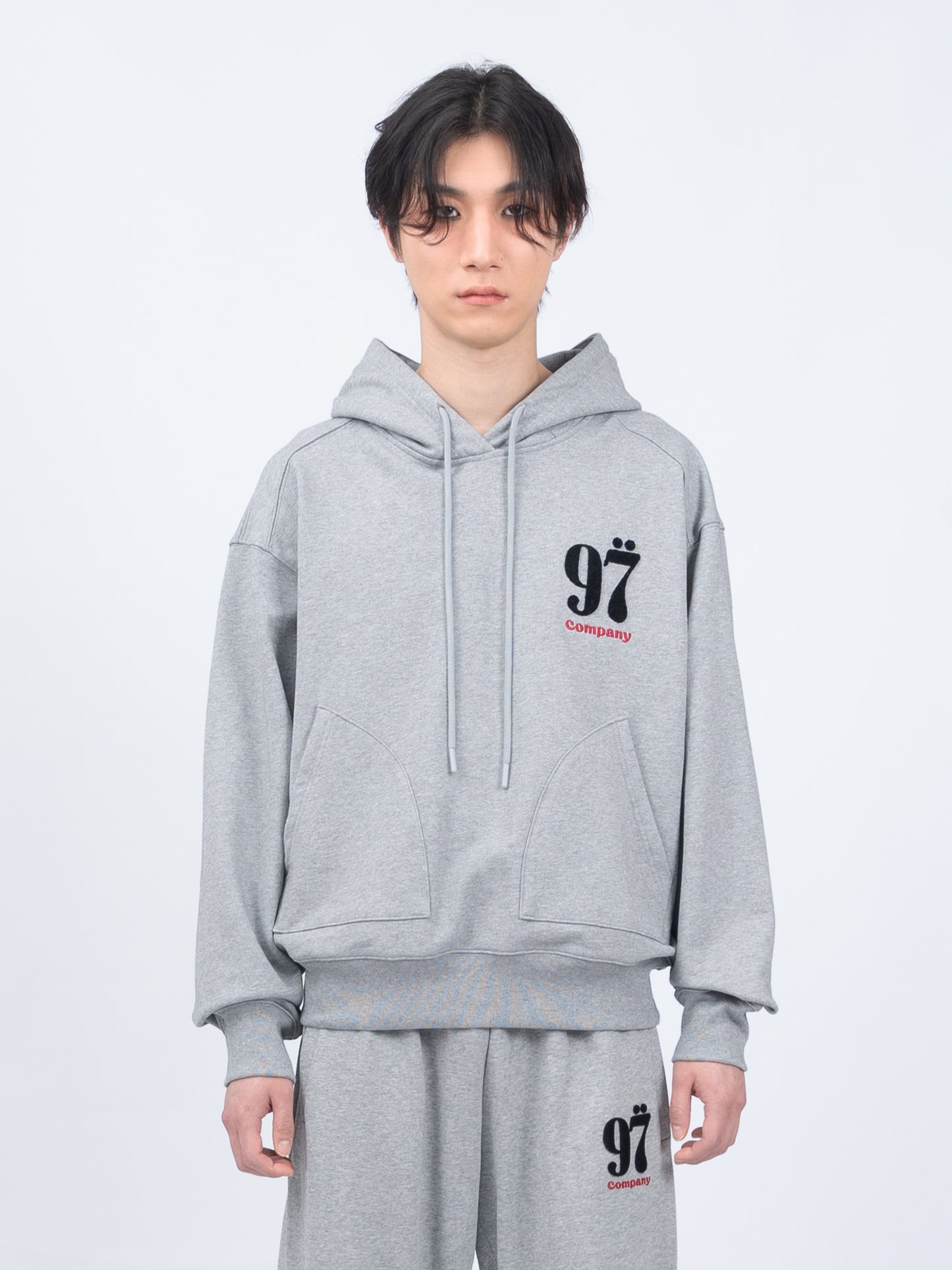 1997shell Stock Logo Hoodie(Grey)