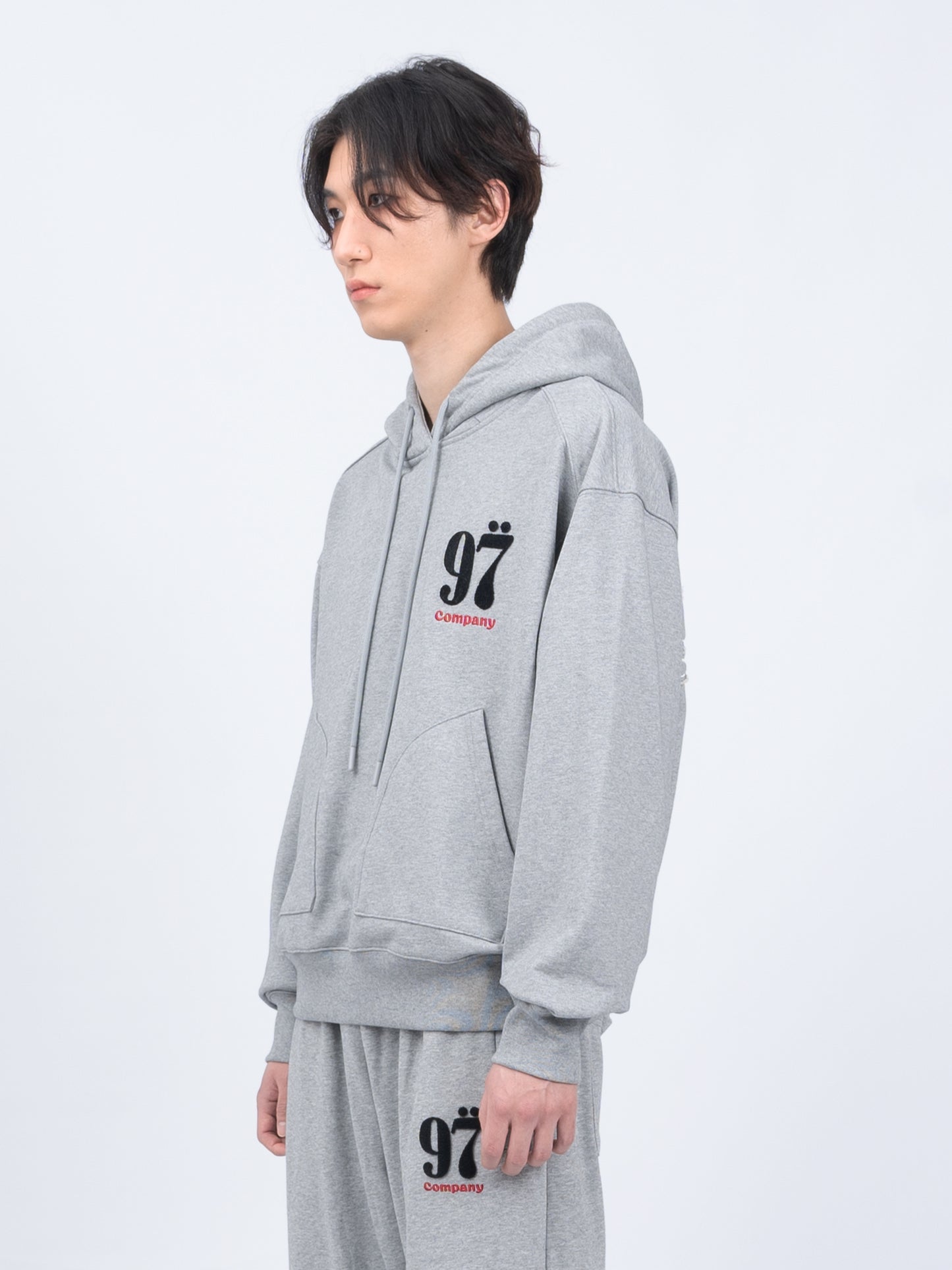 1997shell Stock Logo Hoodie(Grey)