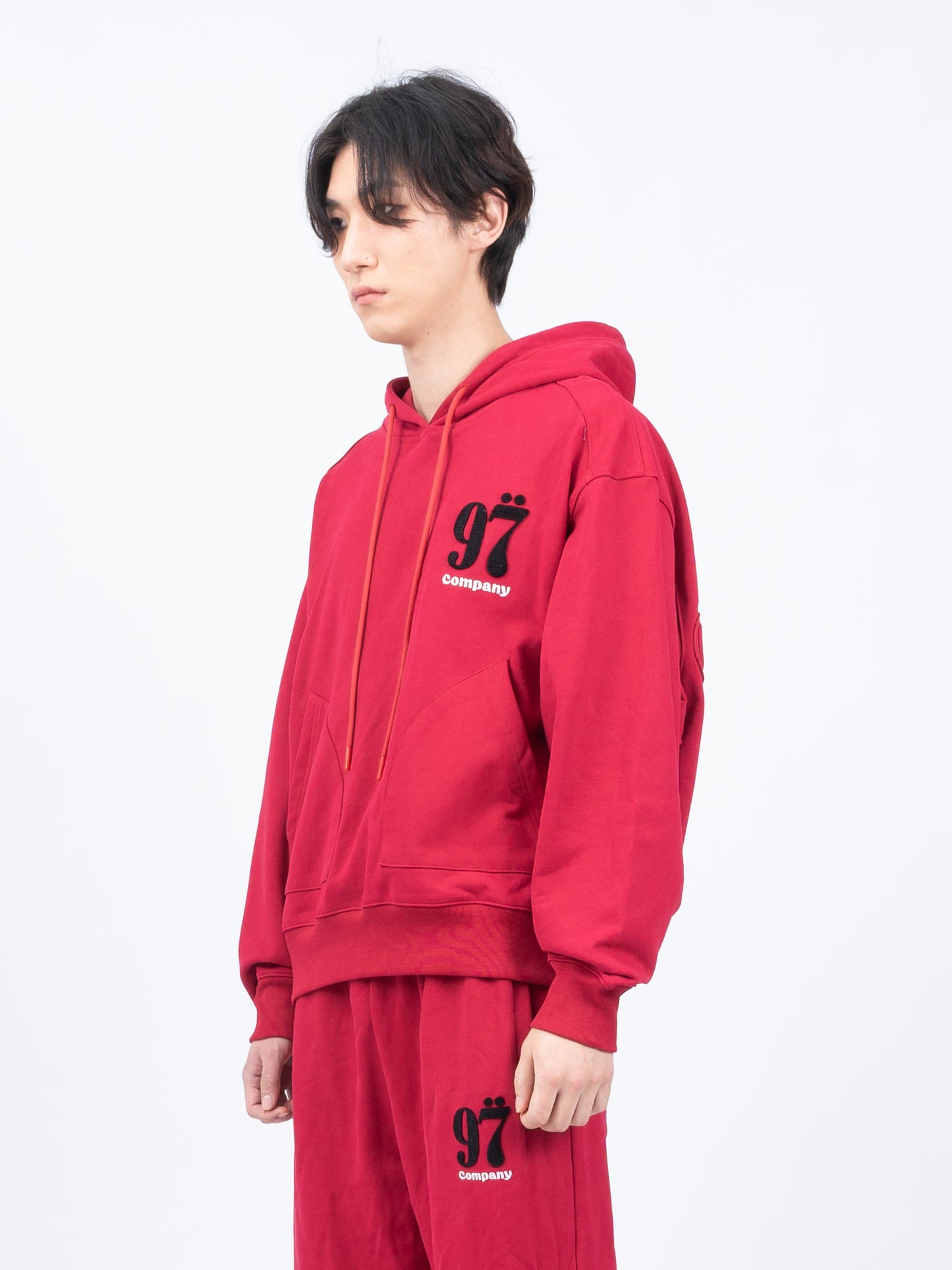 1997shell Stock Logo Hoodie(Red)
