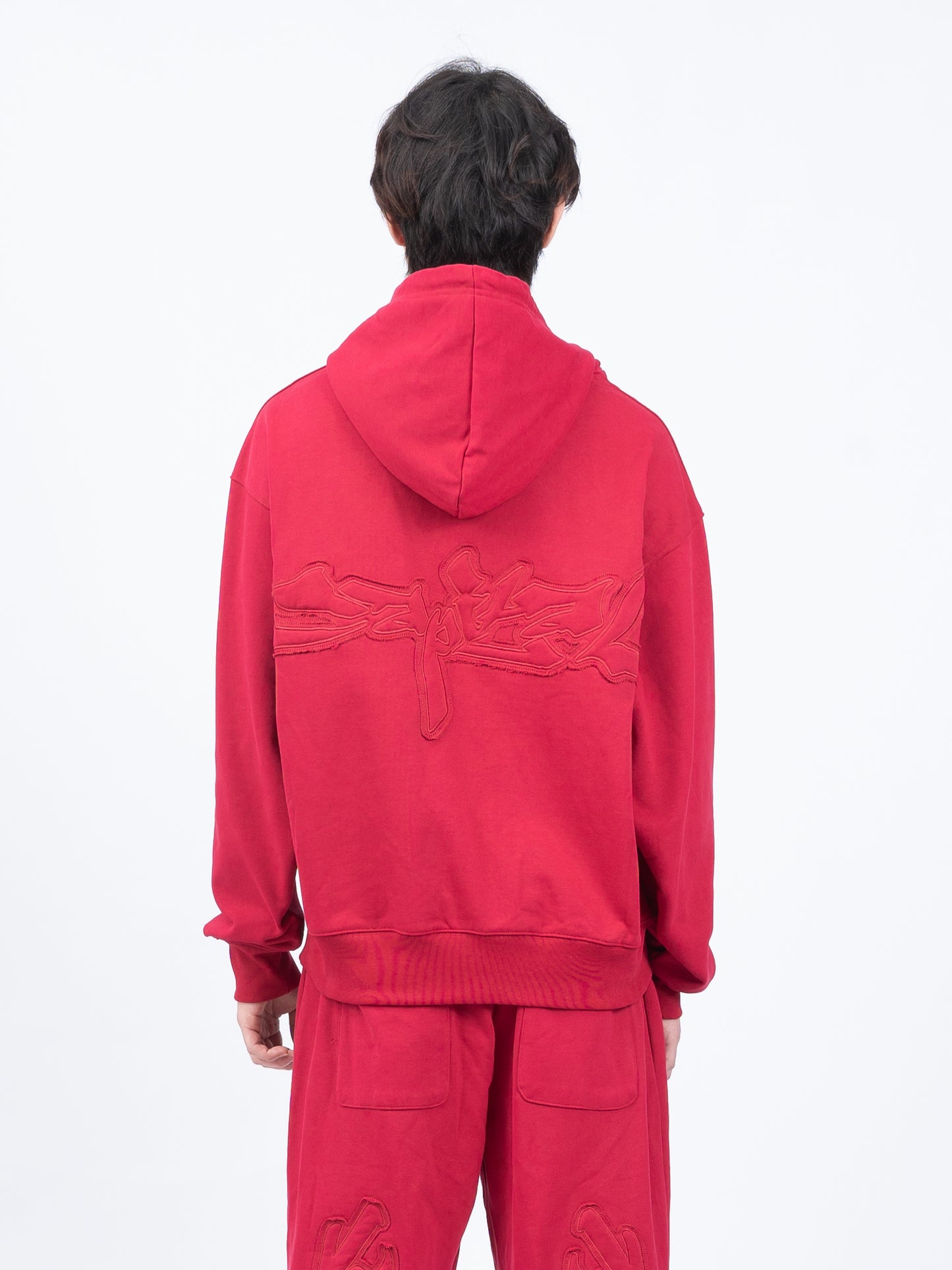 1997shell Stock Logo Hoodie(Red)