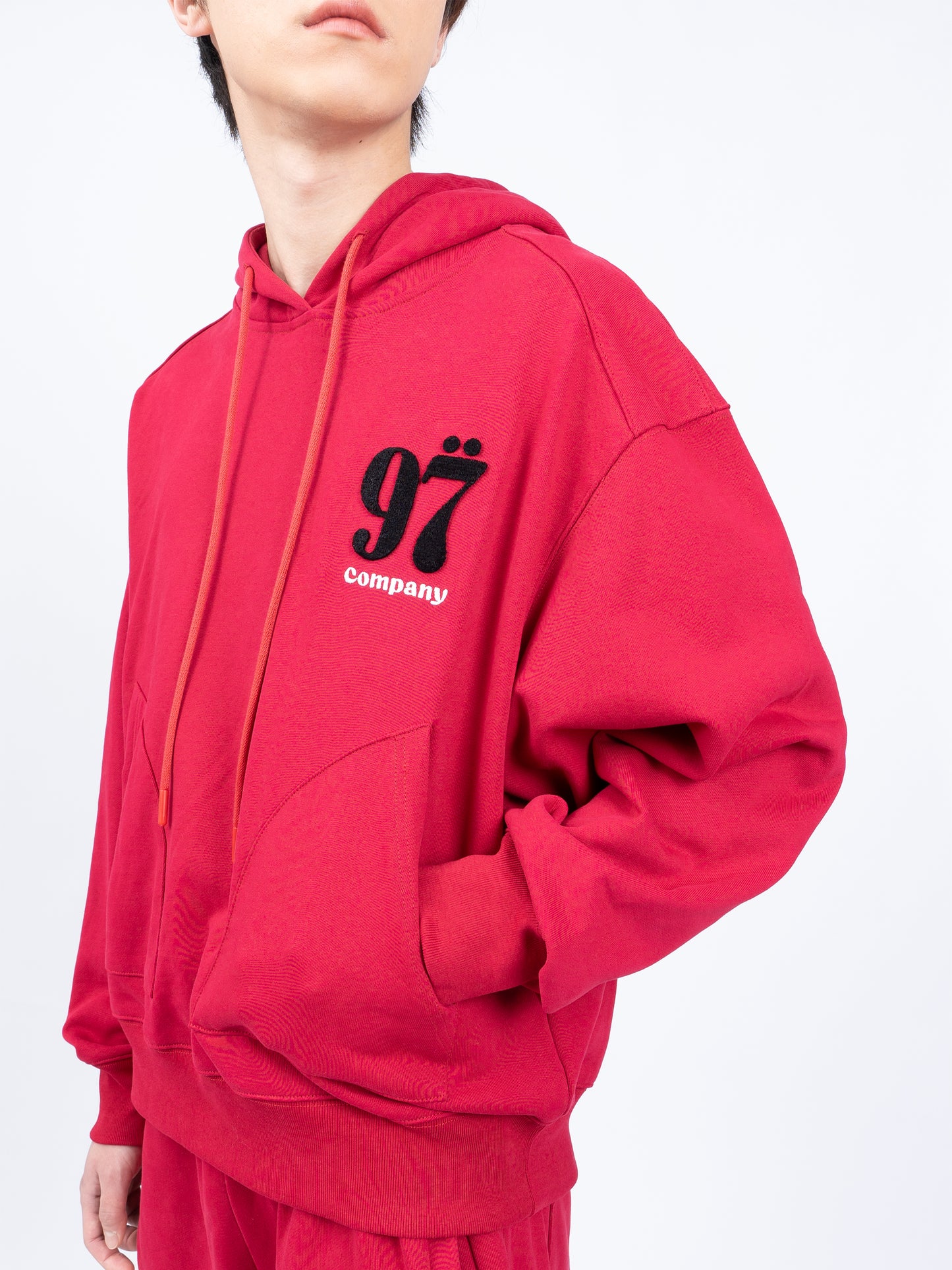 1997shell Stock Logo Hoodie(Red)