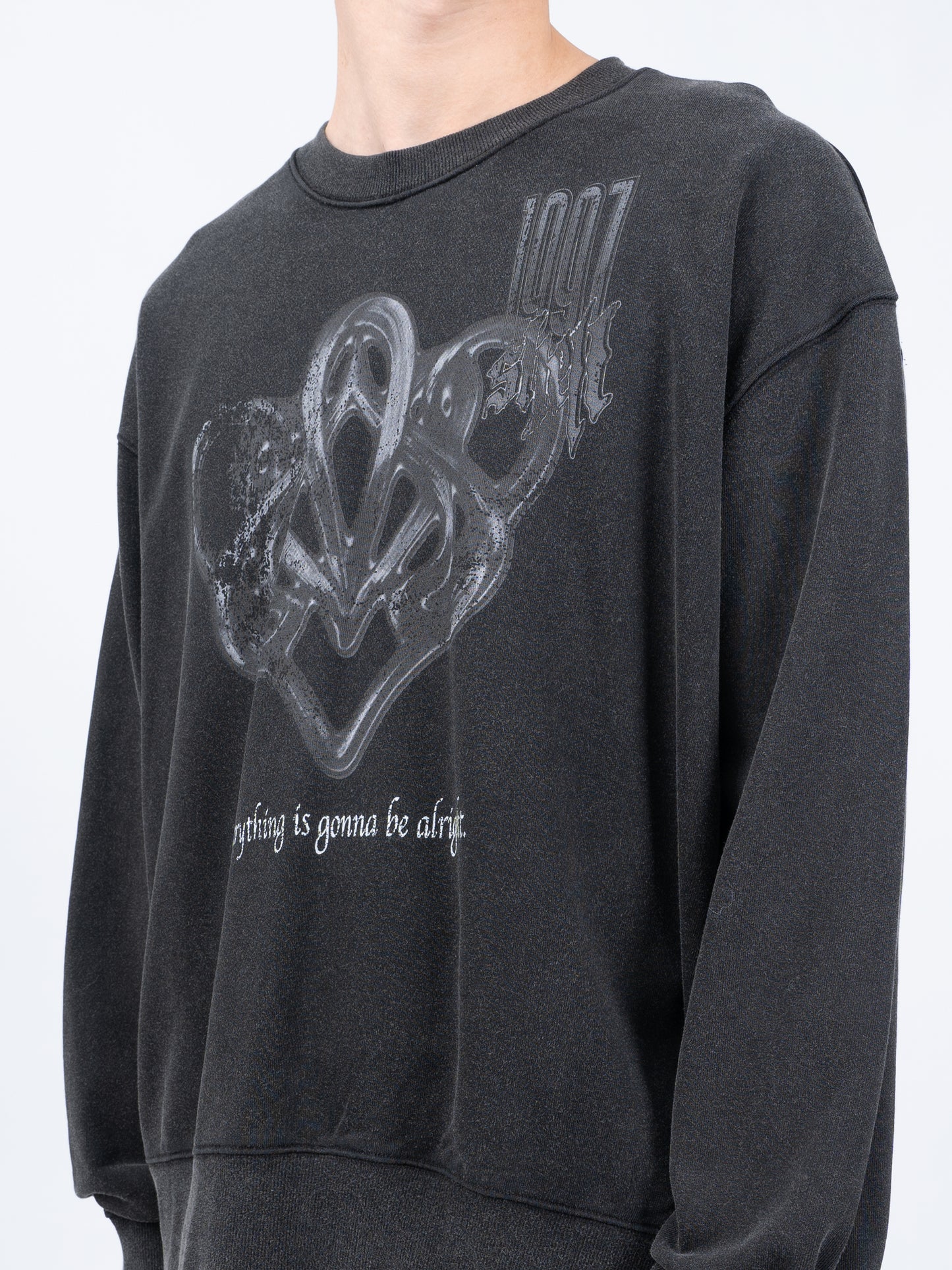 1997shell Wash Metal Print Sweater