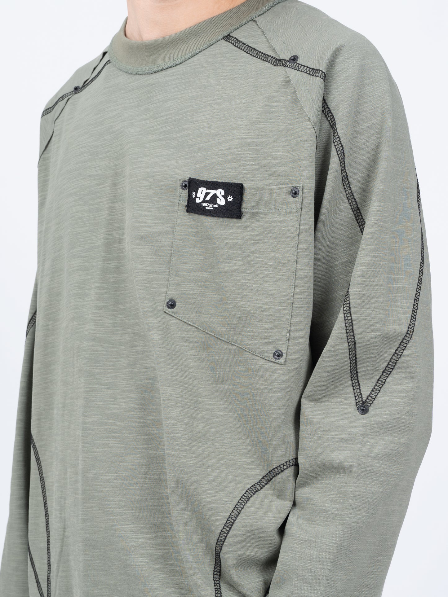 1997shell Logo Long Sleeve Tee(Green)