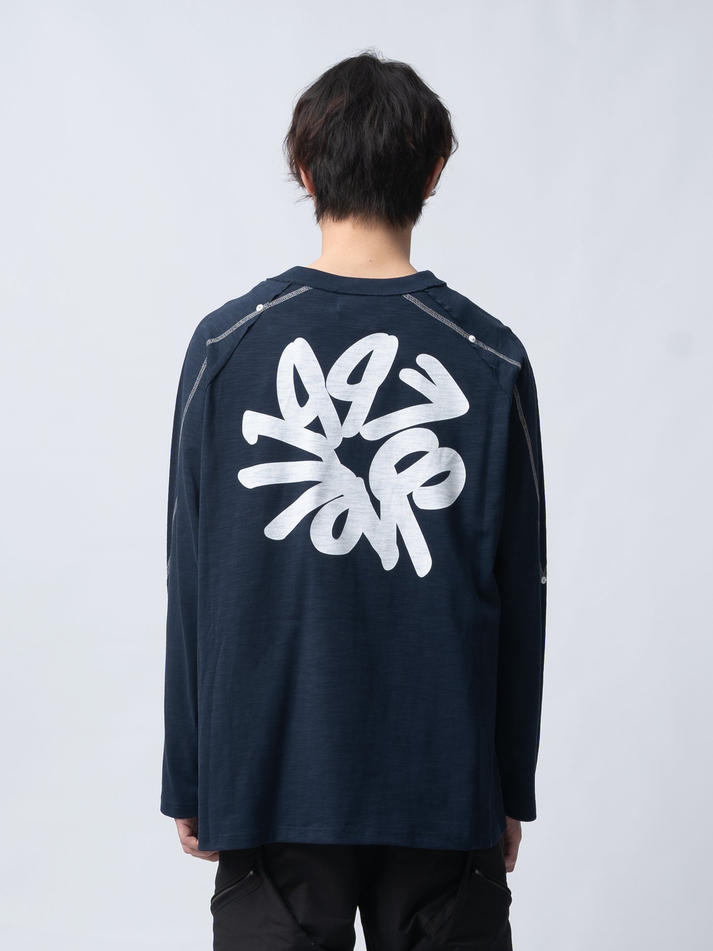 1997shell Logo Long Sleeve Tee(Blue)