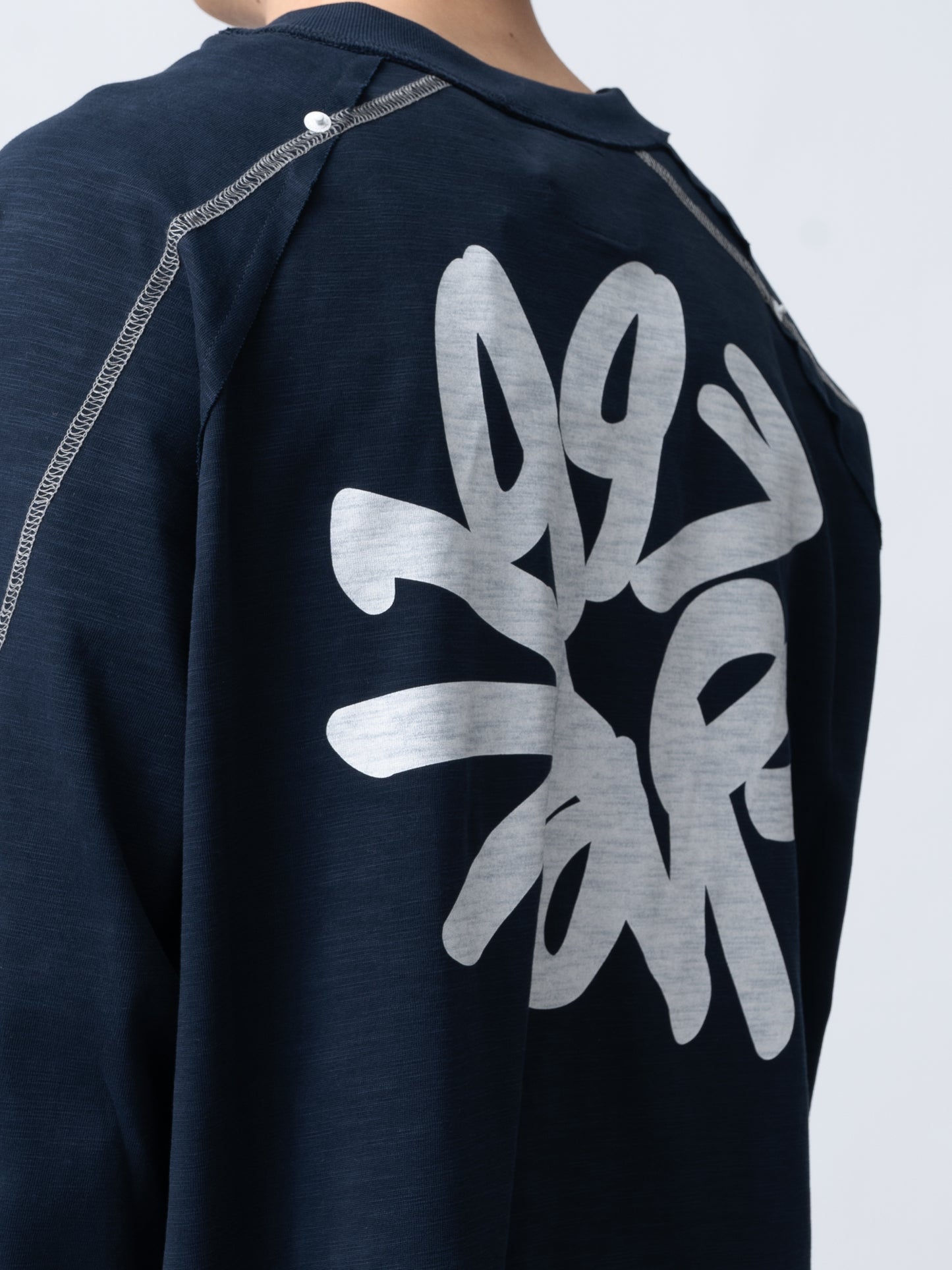 1997shell Logo Long Sleeve Tee(Blue)