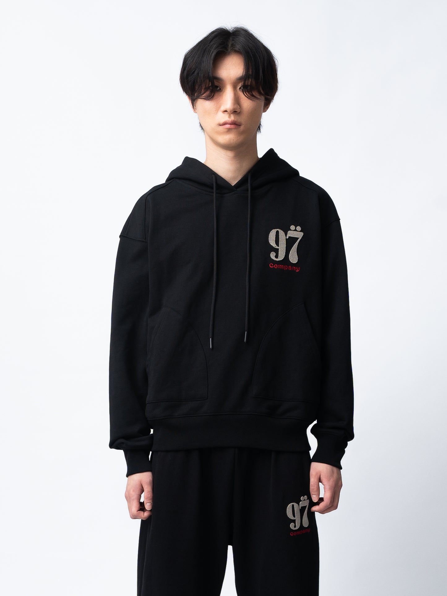 1997shell Stock Logo Hoodie(Black)