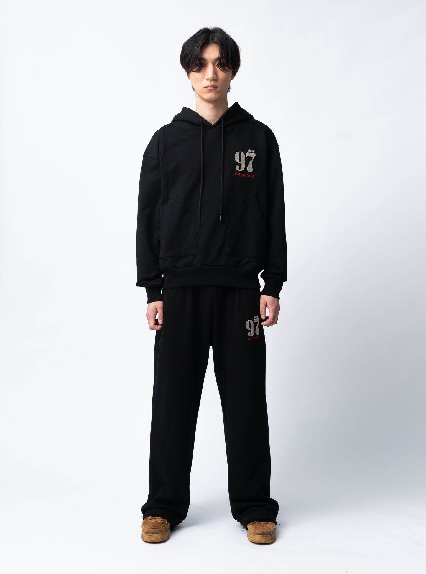 1997shell Stock Logo Hoodie(Black)