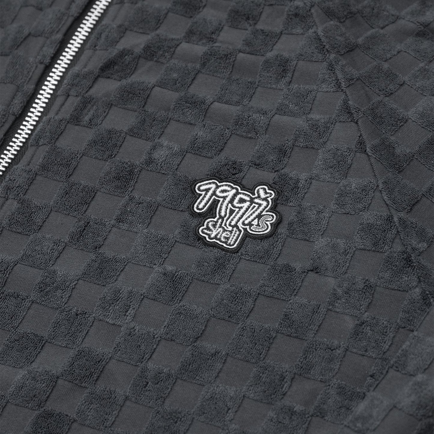 1997shell Reversible Checkered Full-Zip Hoodie