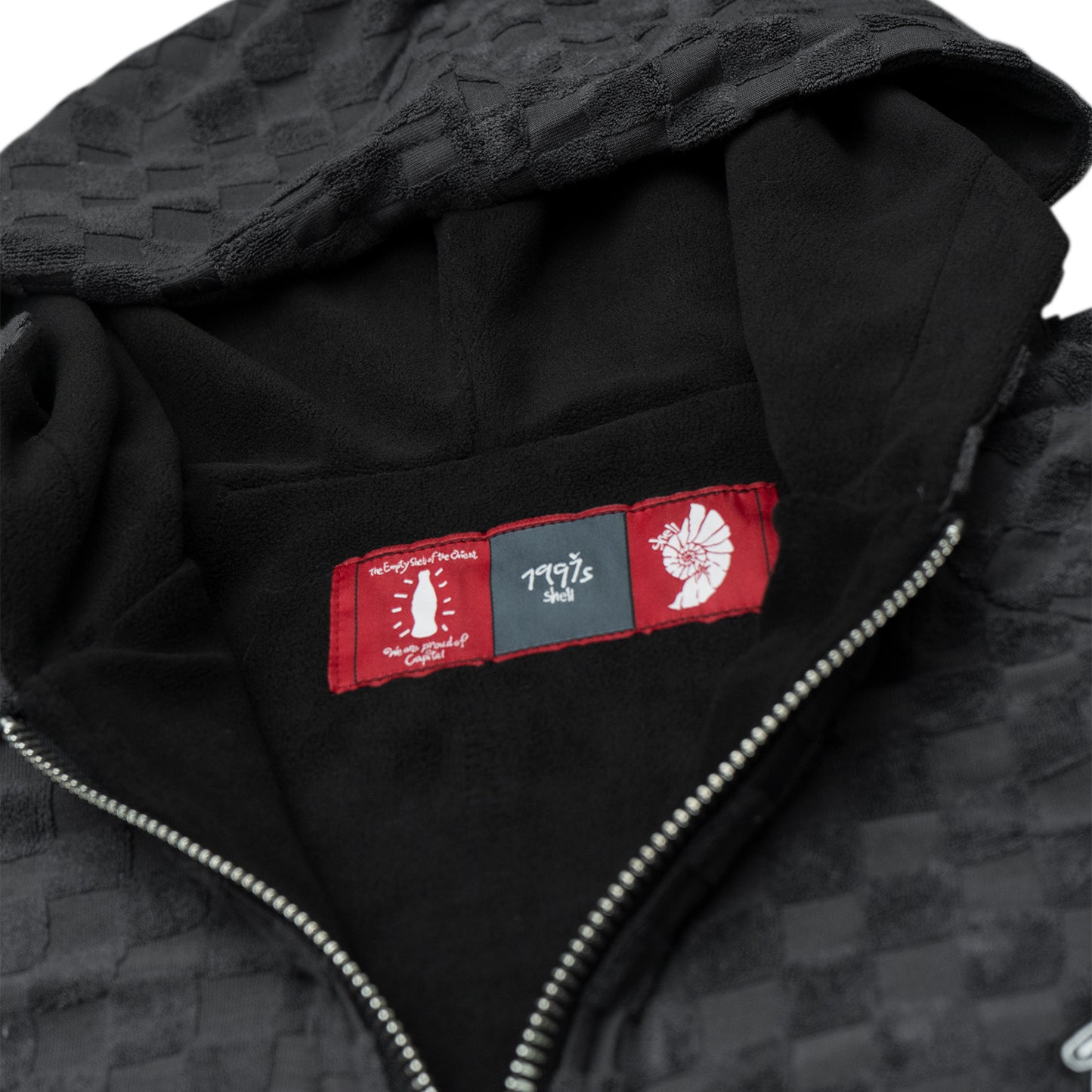1997shell Reversible Checkered Full-Zip Hoodie