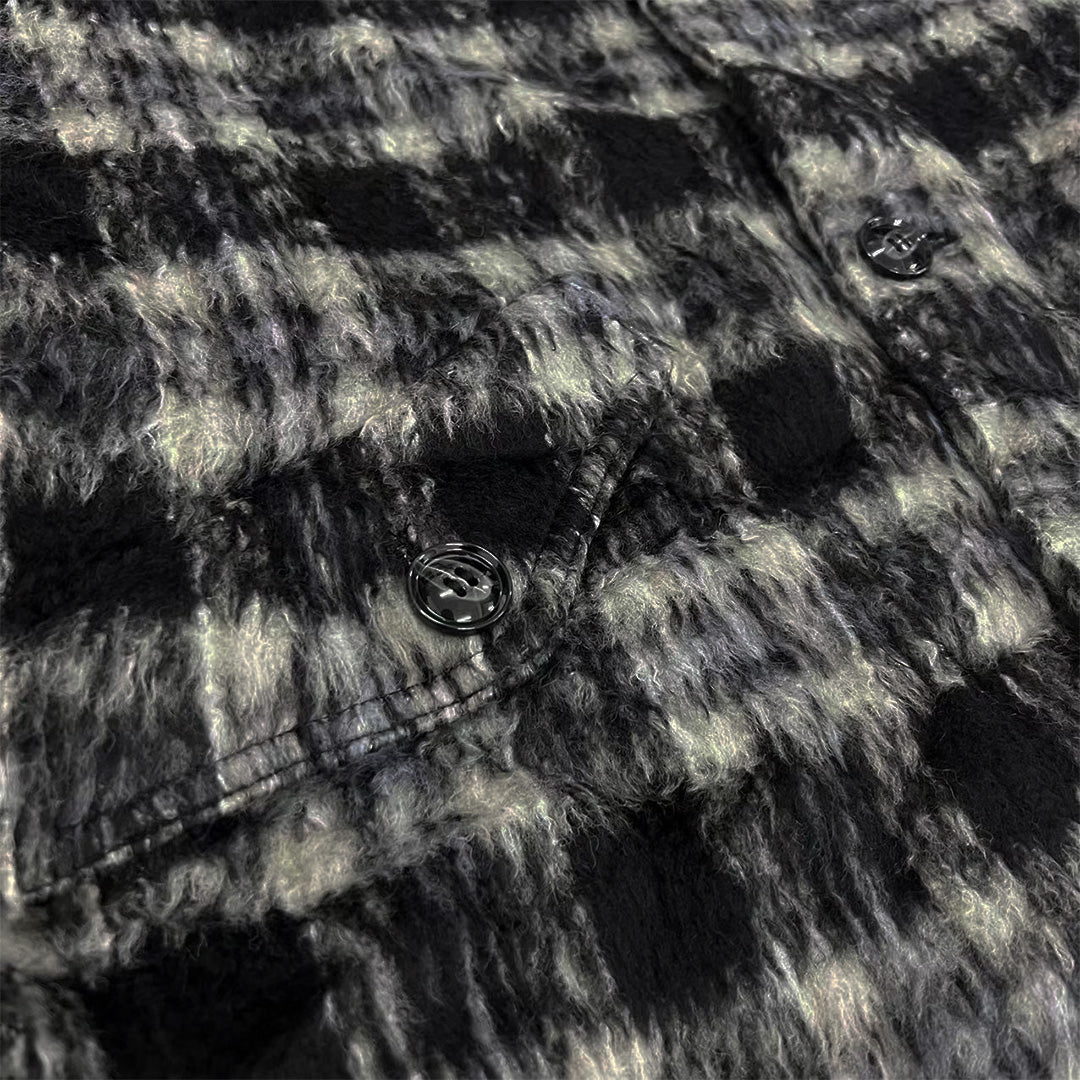 1997shell Black Checked Wool Jacket