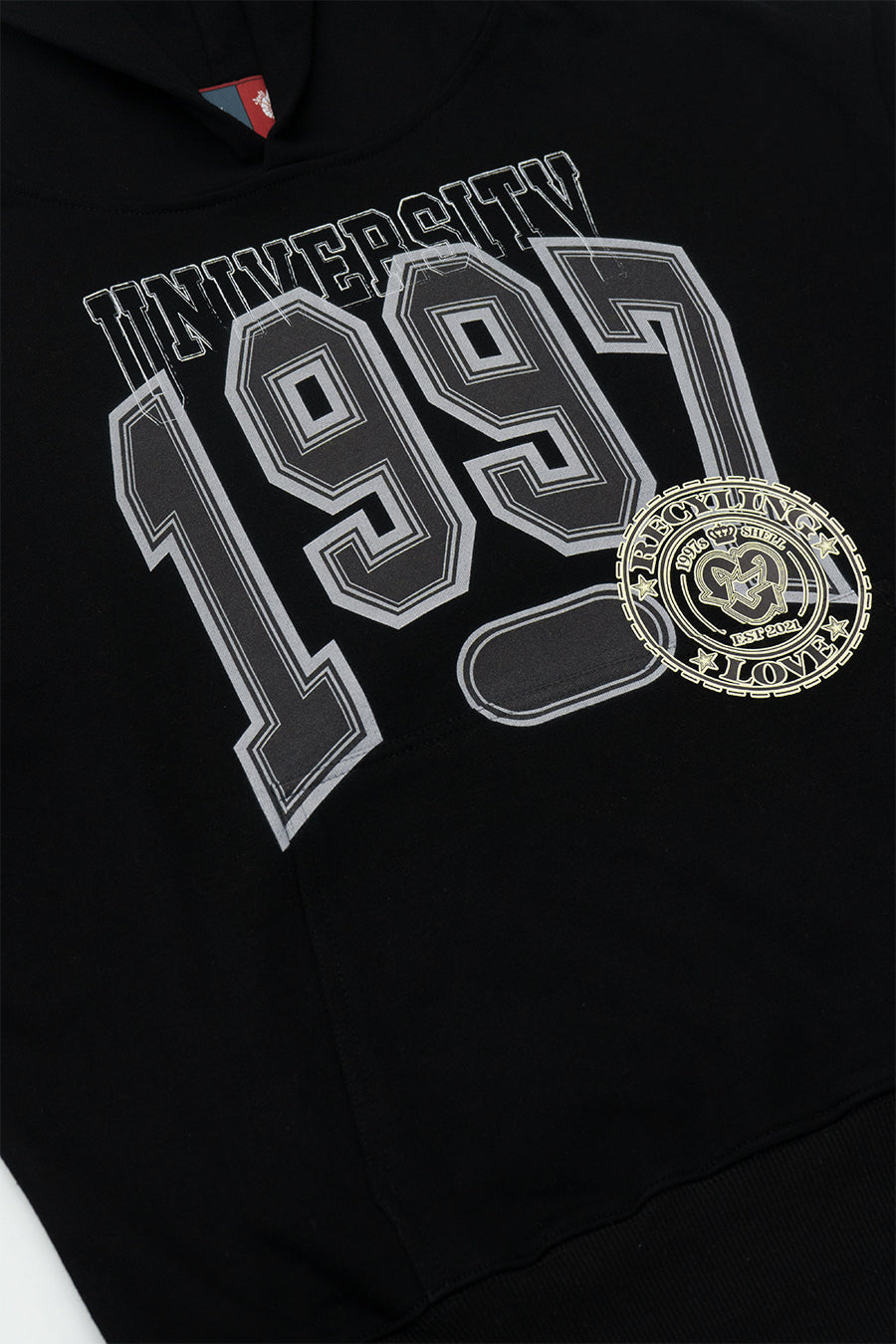 1997shell College Print Hoodie