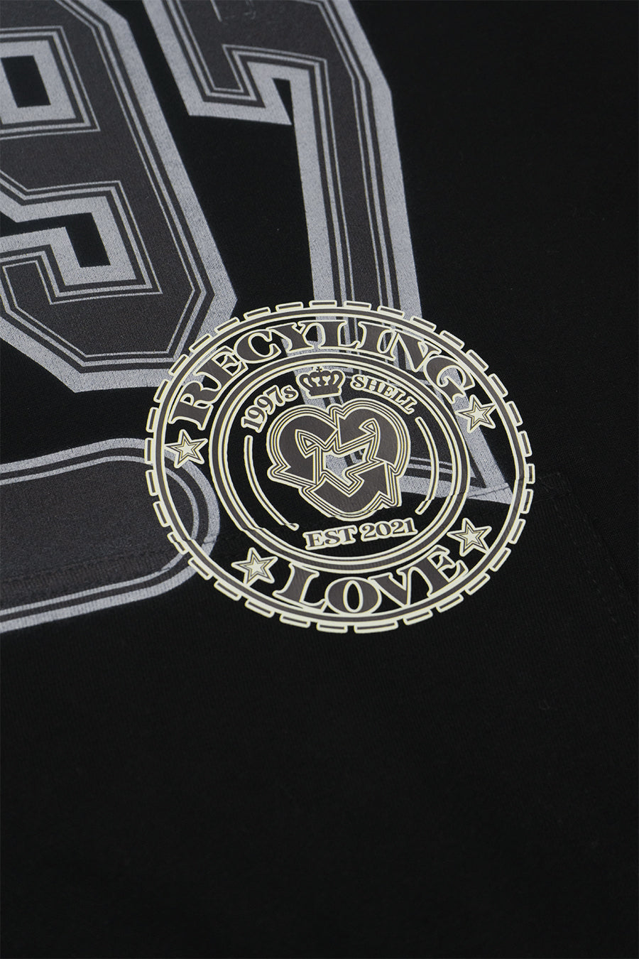 1997shell College Print Hoodie