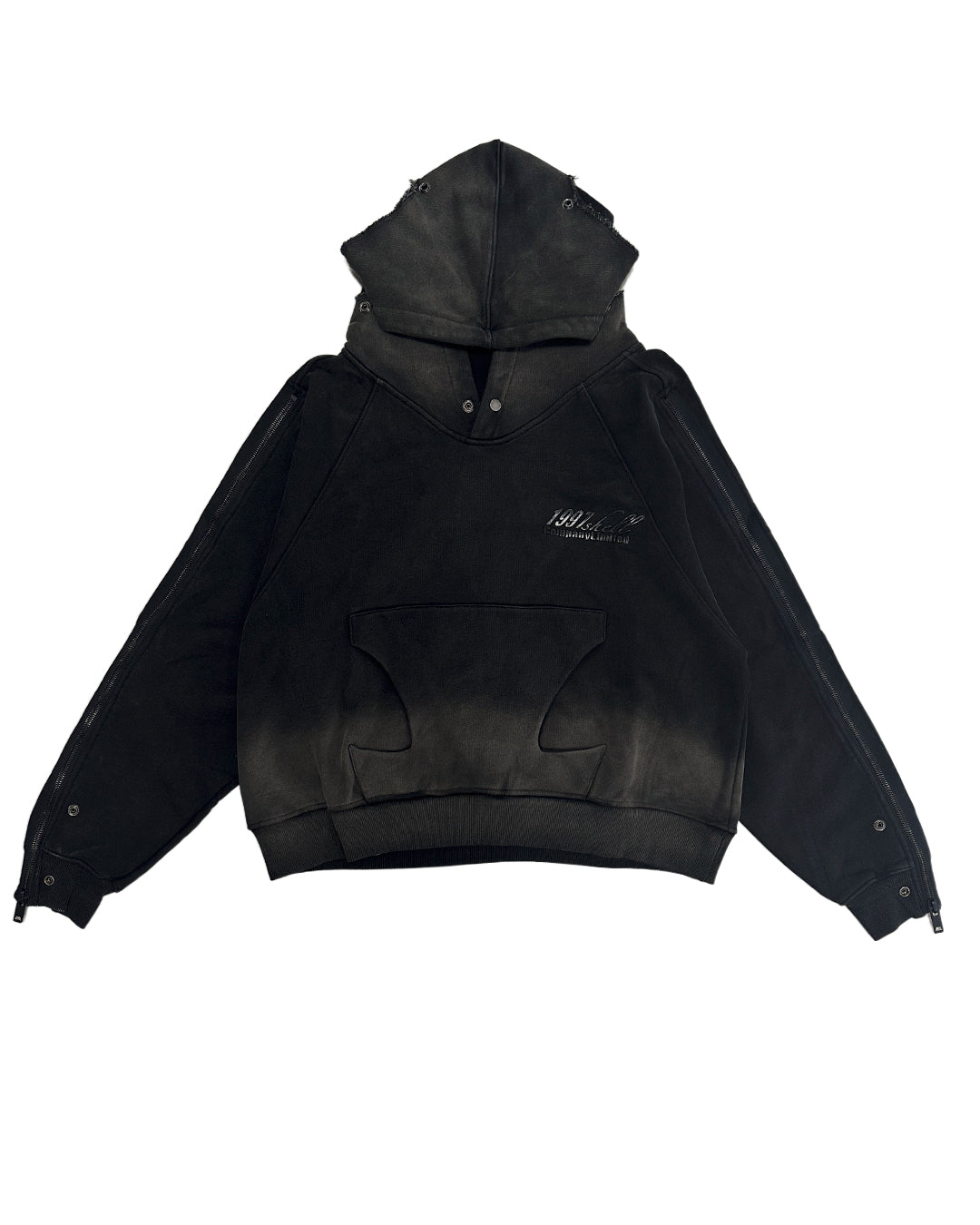 1997shell Wash Distructured Utility Hoodie