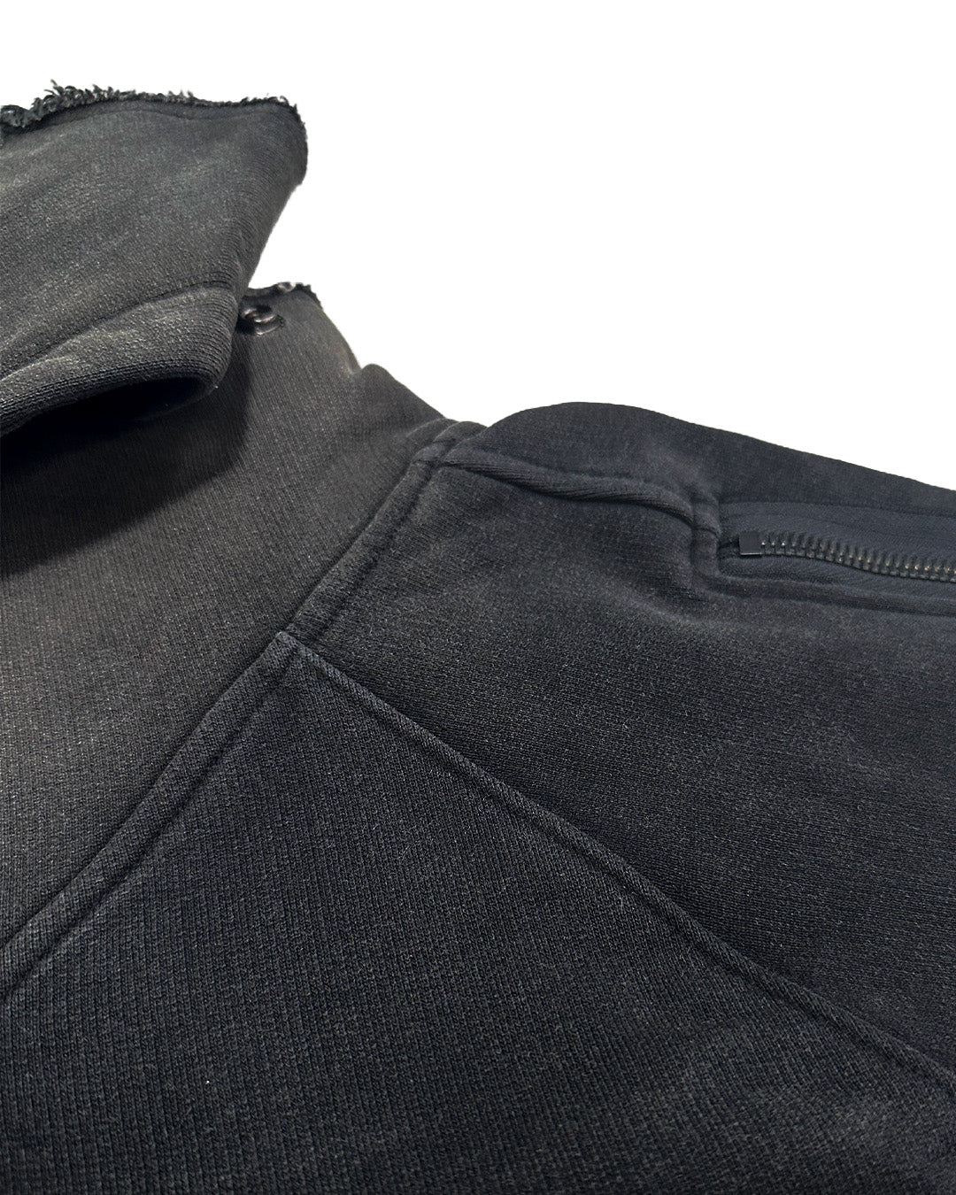 1997shell Wash Distructured Utility Hoodie