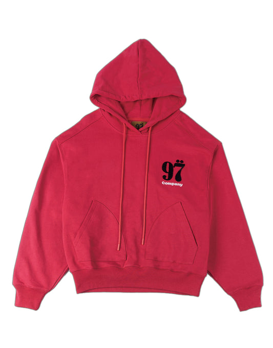 1997shell Stock Logo Hoodie(Red)