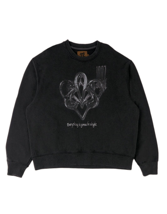 1997shell Wash Metal Print Sweater