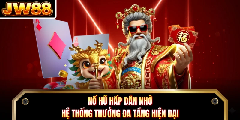 Nổ hũ hấp dẫn nhờ hệ thống thưởng đa tầng hiện đại